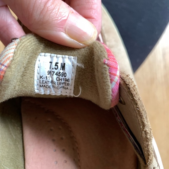 Plaid pink Sperry topsides loafer women’s size 7.5 - Picture 9 of 10